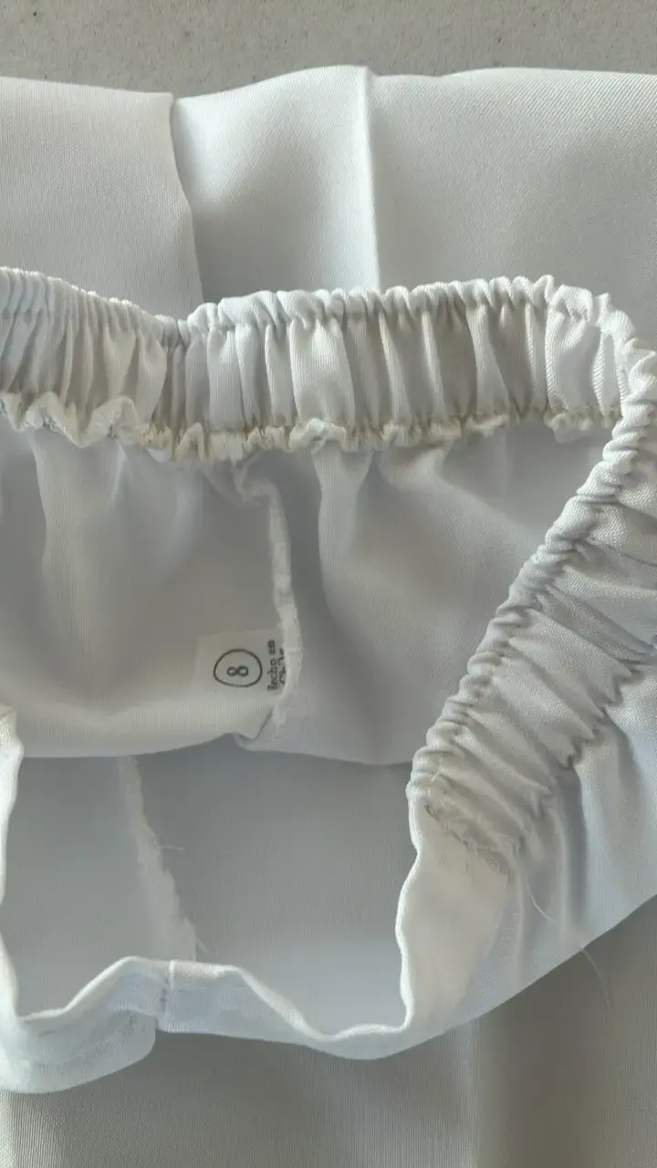 Pantalones blancos de niño con cintura elasticada - 3