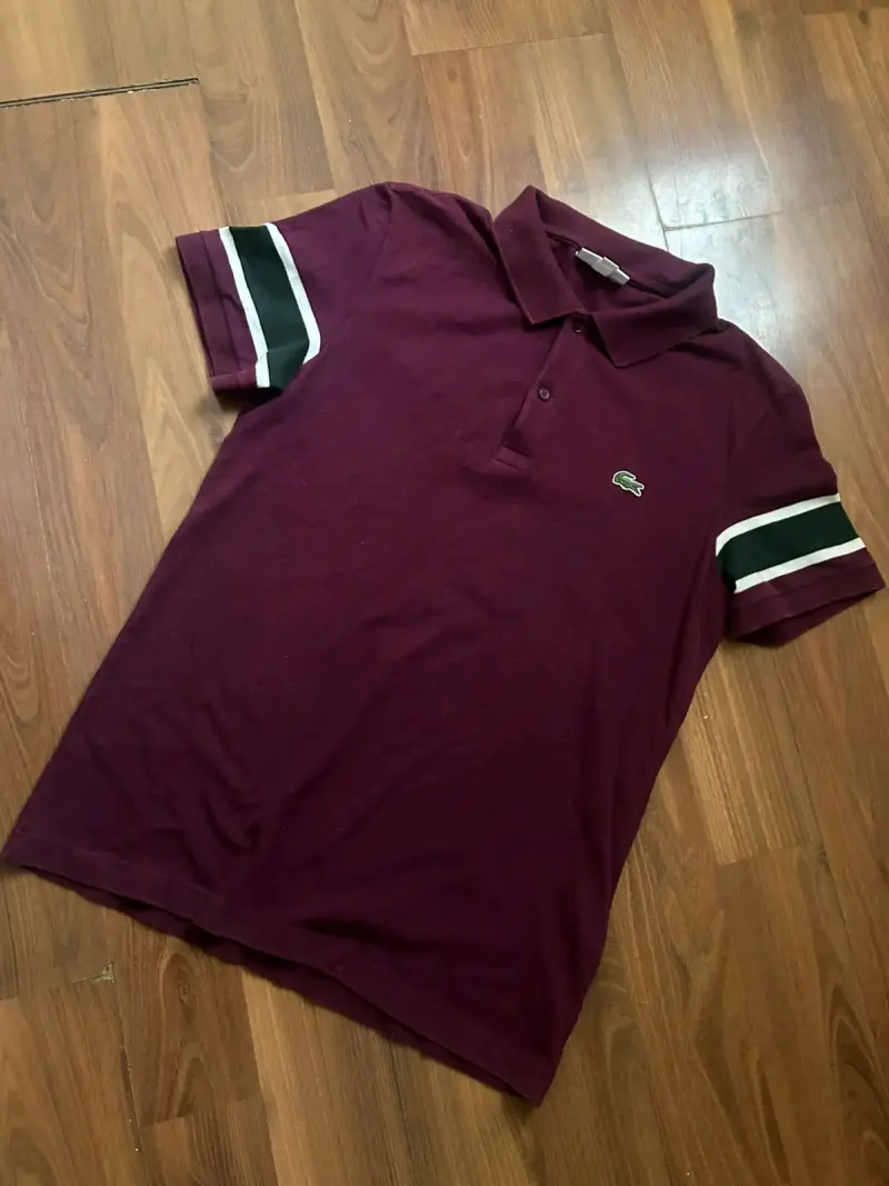 Polera Polo Lacoste Burdeos Slim Fit Original - 6