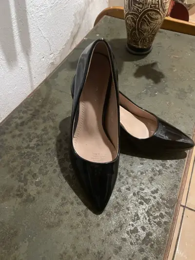 Zapatos de Tacón Negro Mujer Elegantes - miniatura 2