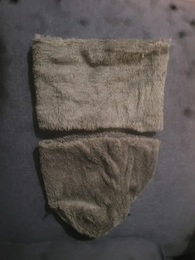 Set de gorro y bufanda térmicos marrón y gris - 3