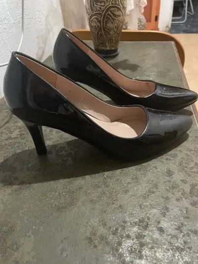 Zapatos de Tacón Negro Mujer Elegantes - miniatura 4