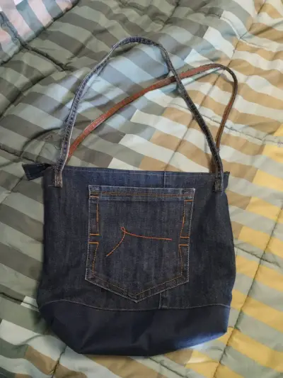 Bolso de mezclilla con bolsillo trasero - miniatura 2