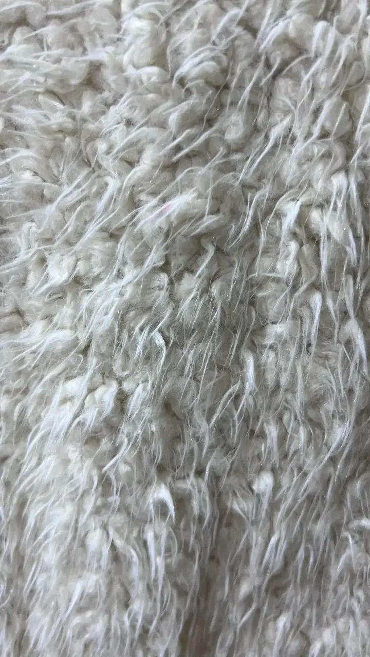 Chaqueta peluche blanca para niña con bordado co - 5