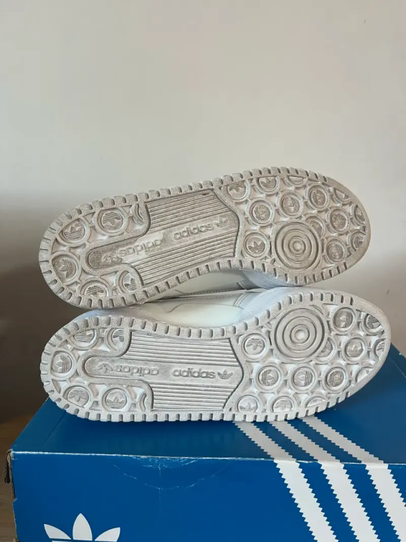 Zapatillas blancas Adidas Forum Bold - 5