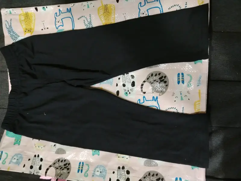 Conjunto de polar para niña rosa y negro - 3