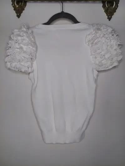 Polera blanca Zara - miniatura 2