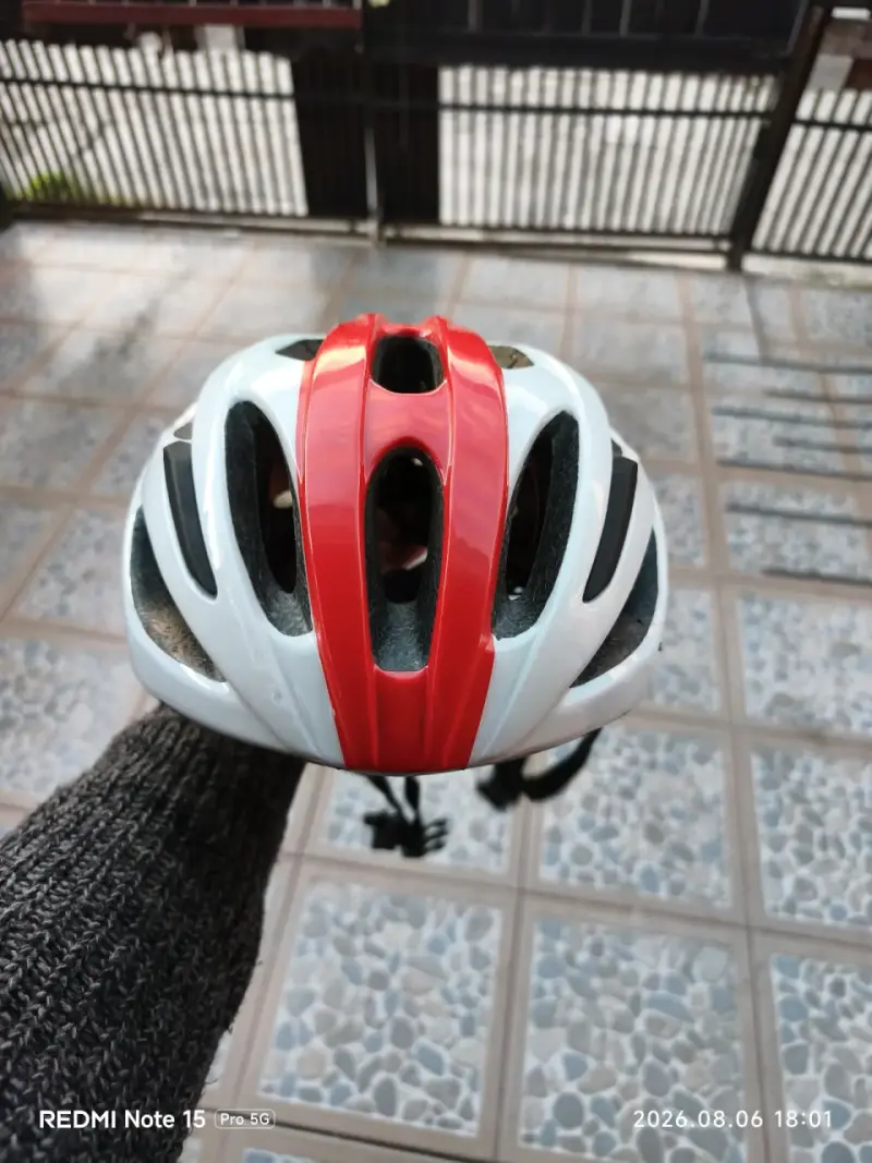 Casco de ciclismo Bontrager blanco y rojo - 2