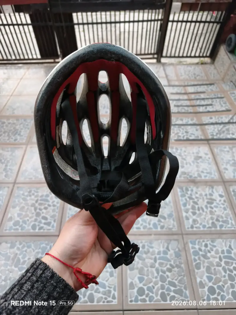 Casco de ciclismo Bontrager blanco y rojo - 3