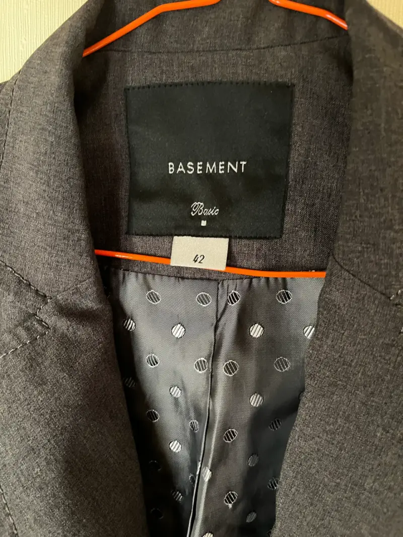 Blazer gris para mujer Basement talla 42 - 2