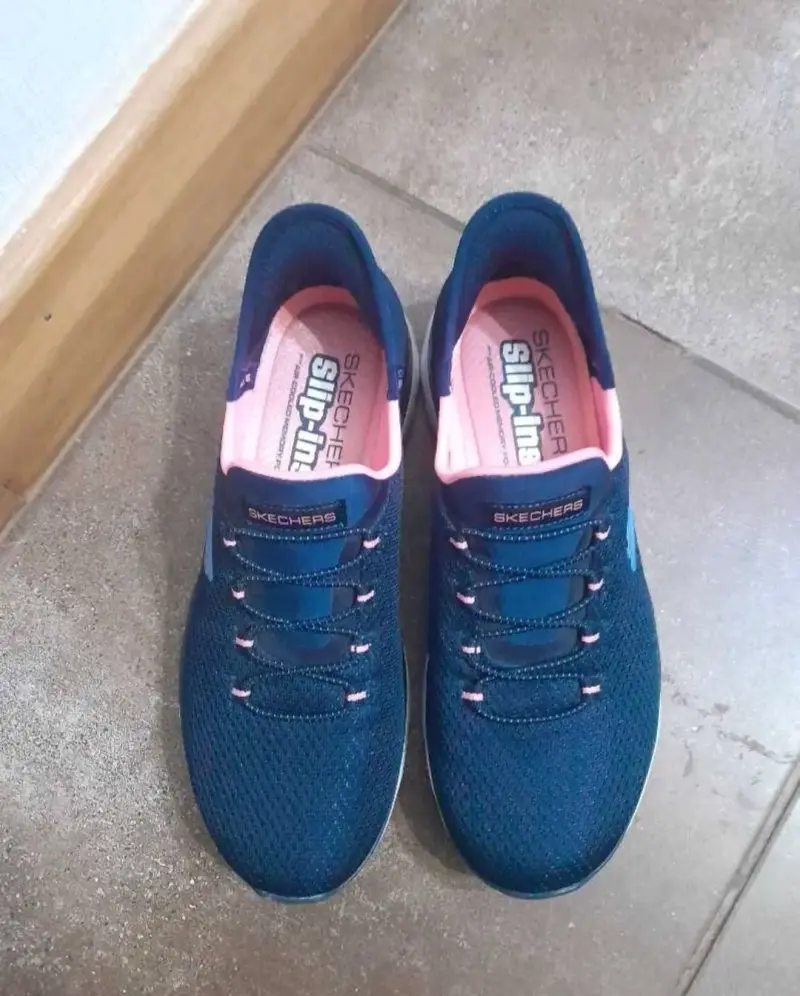 Zapatillas deportivas Skechers azul para mujer - 3