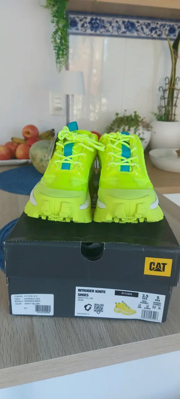 Zapatillas CAT Intruder Kinite Neón - 5