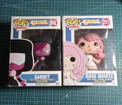 Funko Pop Garnet y Rose Cuarzo - Steven Unive - miniatura 1