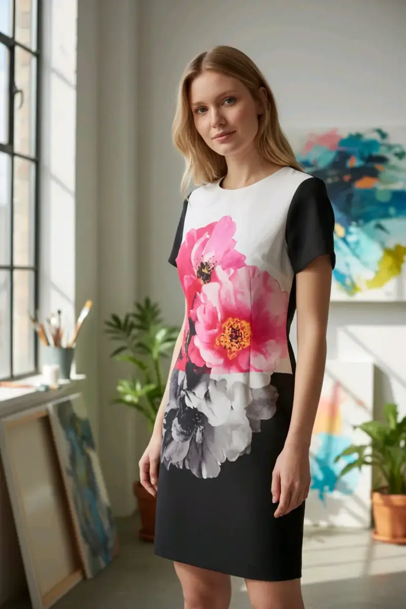 Vestido floral elegante Vince Camuto - 3