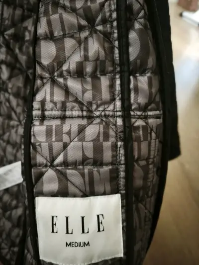 Chaqueta acolchada negra Elle para mujer - miniatura 1