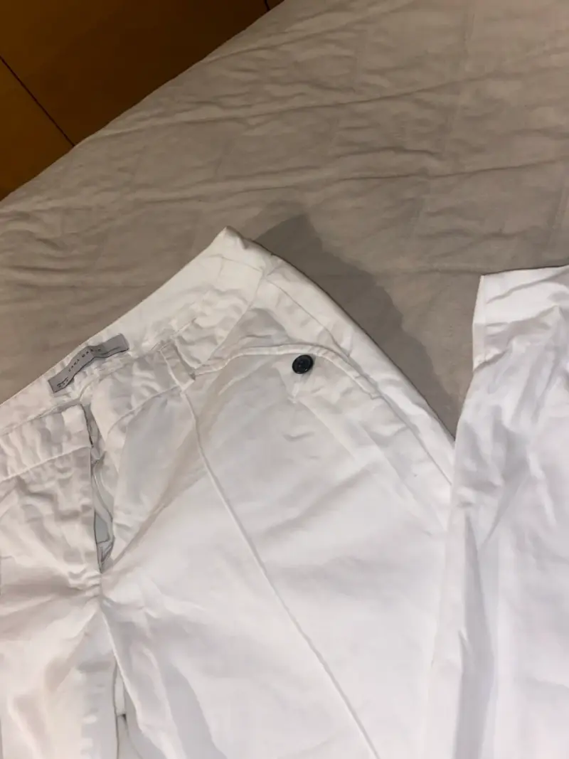 Pantalones blancos Zara Basic para mujer - 3