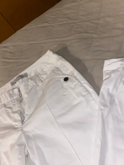 Pantalones blancos Zara Basic para mujer - miniatura 3