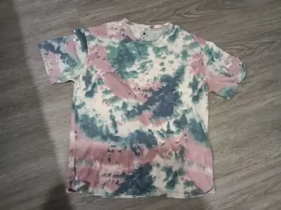 Polera tie-dye multicolor unisex - miniatura 1