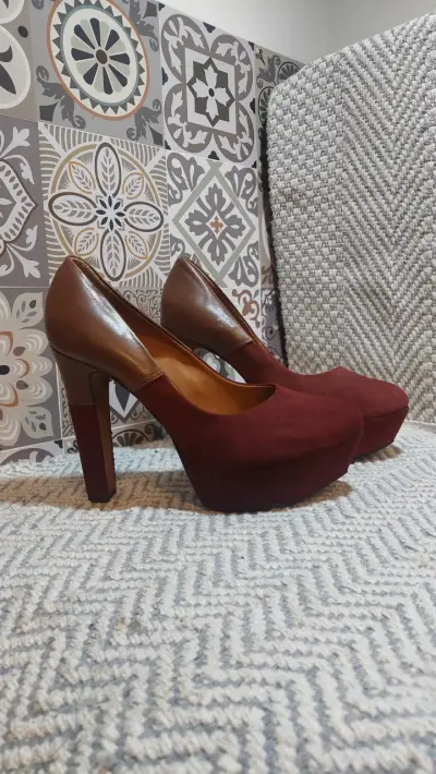 Zapatos de Tacón Alto Bicolor Mujer - miniatura 4