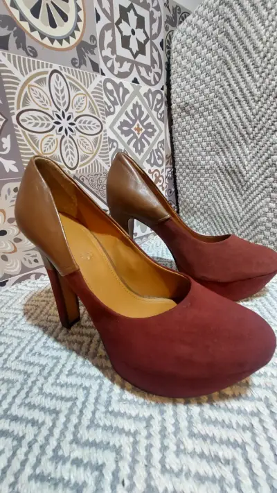 Zapatos de Tacón Alto Bicolor Mujer - miniatura 5