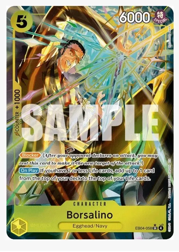 Carta de colección Borsalino One Piece