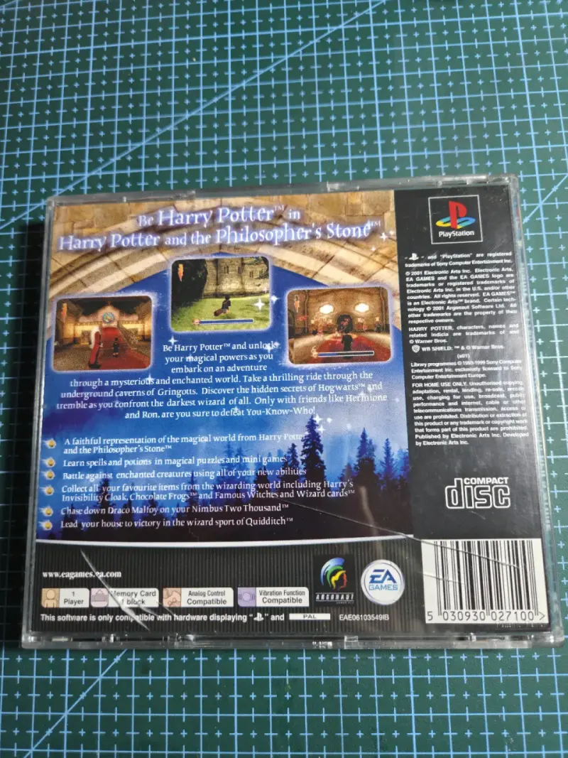 Harry Potter y la Piedra Filosofa PS1 (PAL) - 2