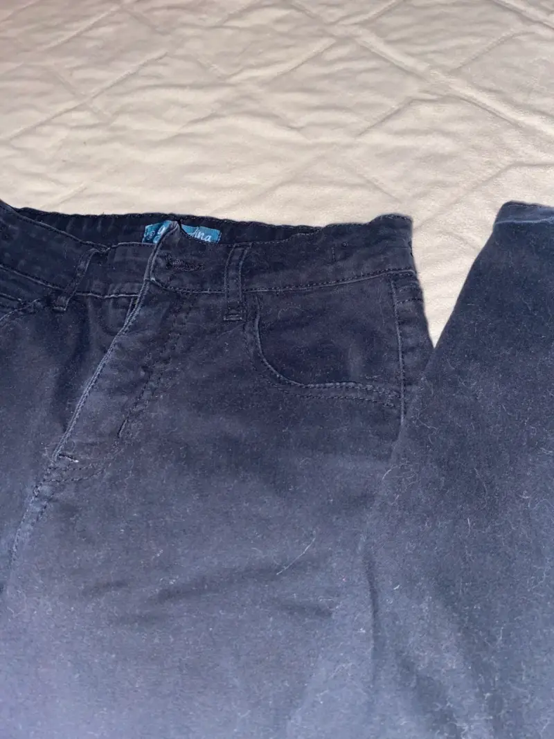 Pantalones de gabardina azul oscuro para hombre - 3