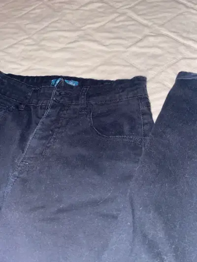 Pantalones de gabardina azul oscuro para hombre - miniatura 3
