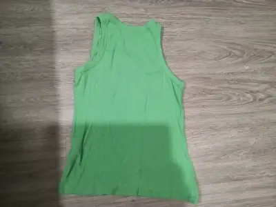 Polera sin mangas verde para mujer - miniatura 2