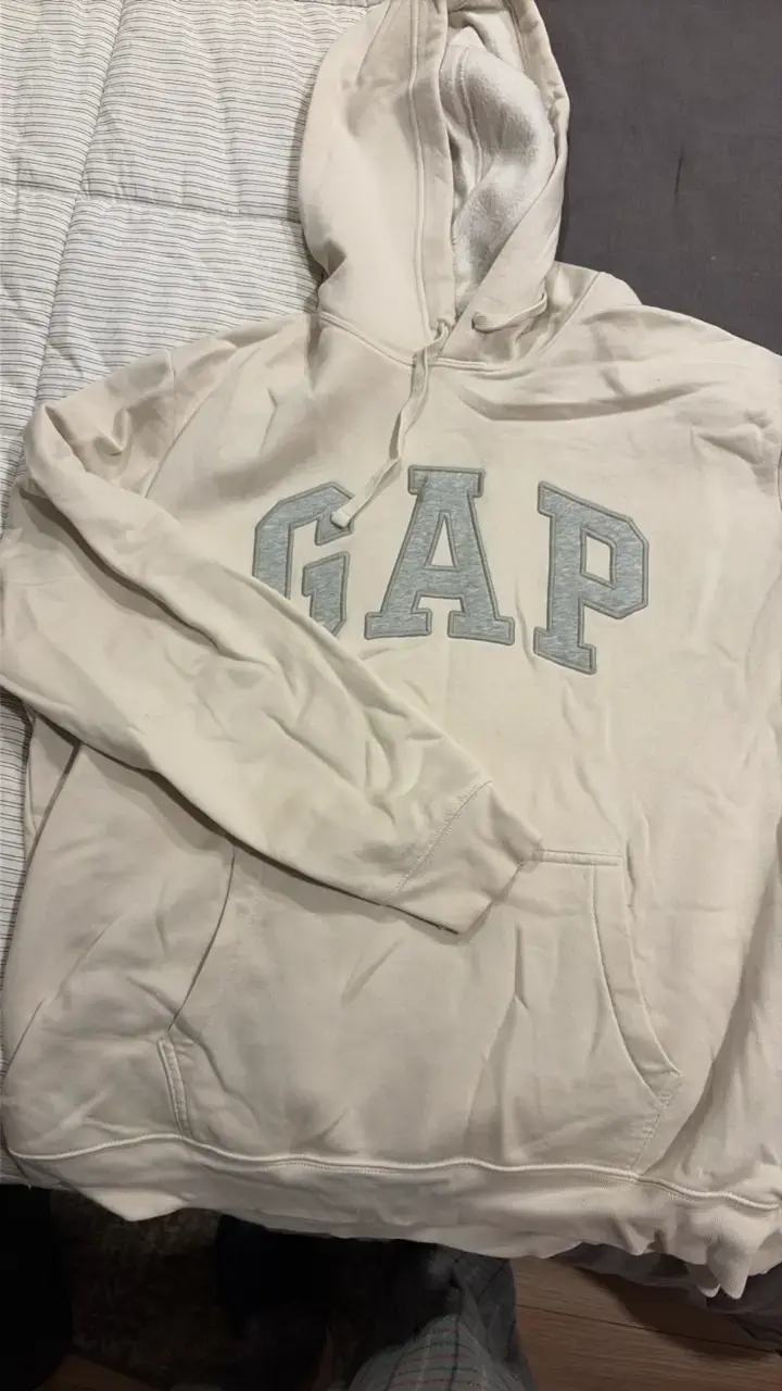 Polerón con capucha GAP beige talla XL - 1