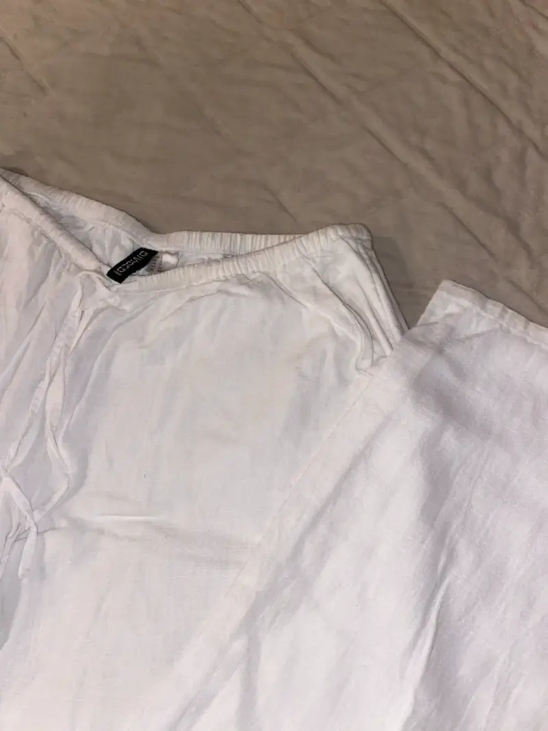 Pantalones cortos blancos de lino Divided - 3