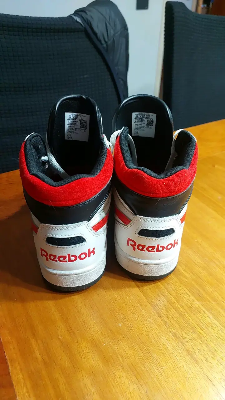 Zapatillas deportivas Reebok blancas y rojas - 4