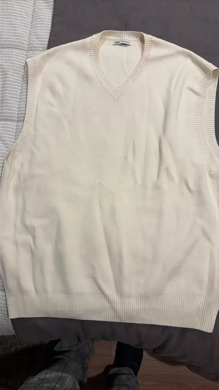 Chaleco sin mangas beige Zara - 1