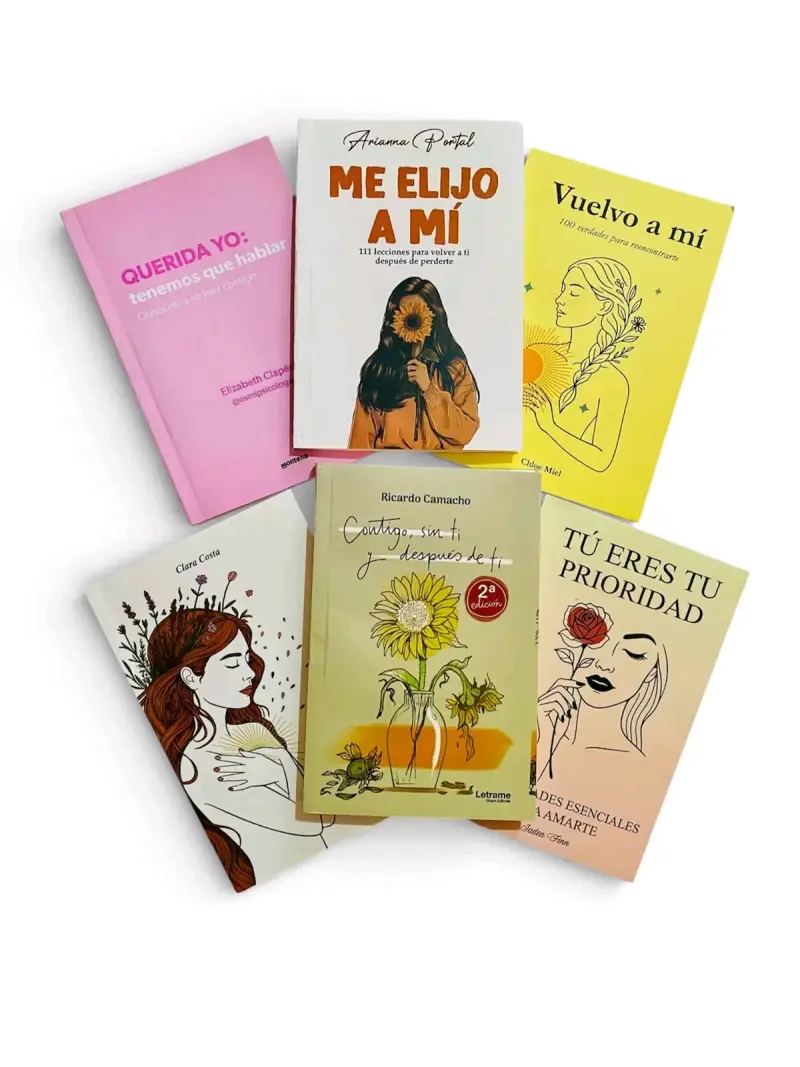 Set de 6 libros de autoayuda y crecimiento personal