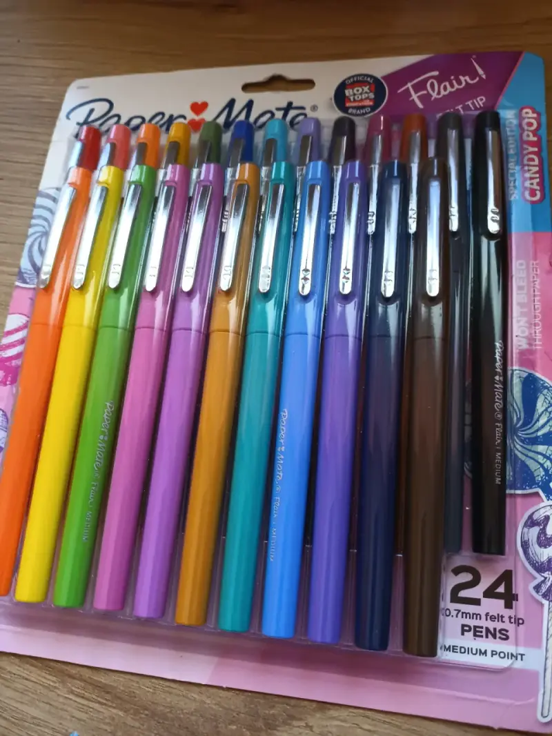 Set de 24 marcadores de colores Paper Mate Flair