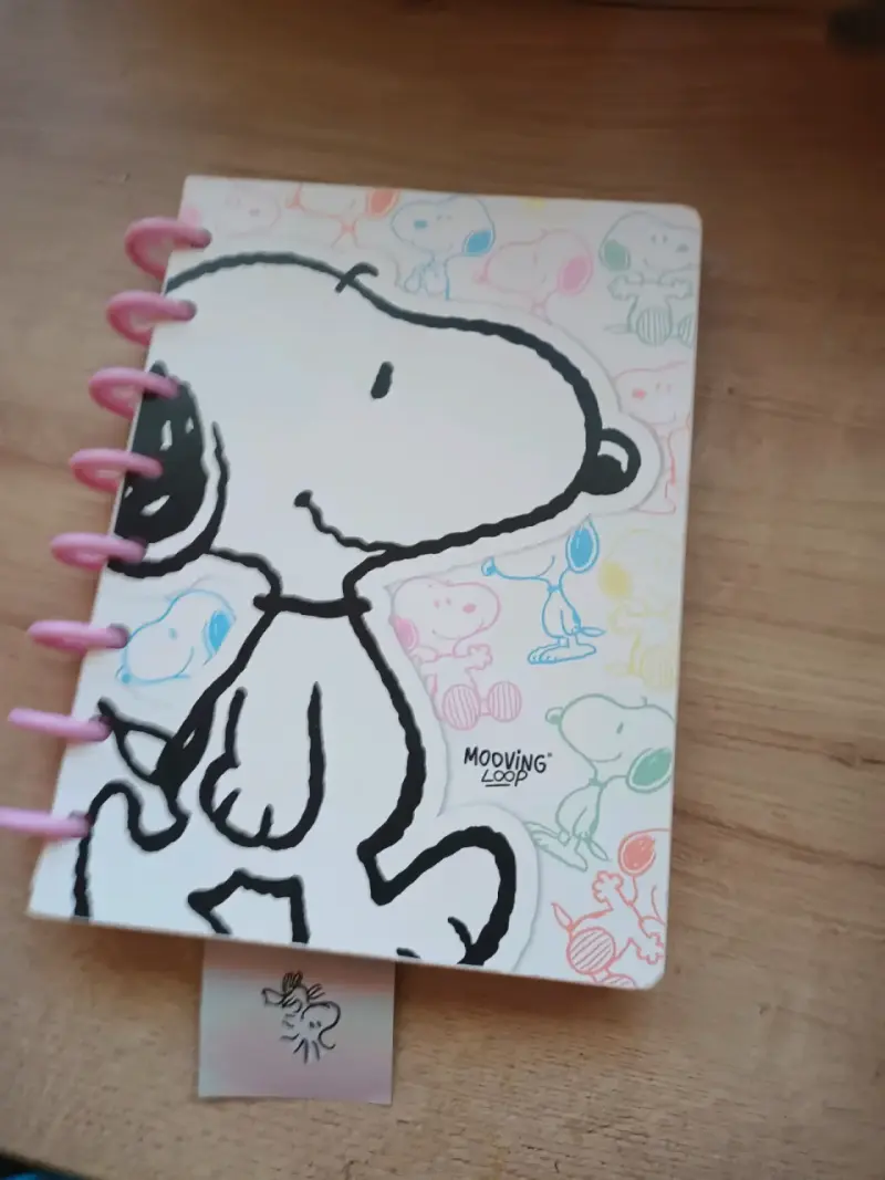 Cuaderno Mooving Loop Snoopy con Anillas
