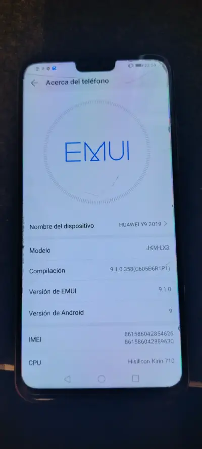 Huawei Y9 2019 smartphone rosa en buen estado - miniatura 4