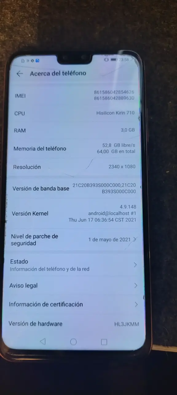 Huawei Y9 2019 smartphone rosa en buen estado - 5