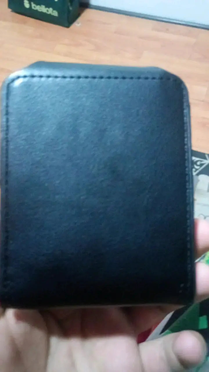 Billetera negra de cuero con logo Colo Colo - 2