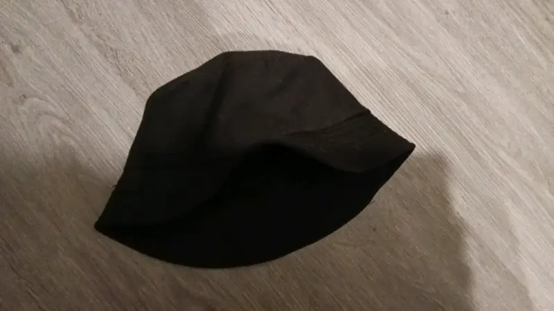 Sombrero tipo bucket negro unisex