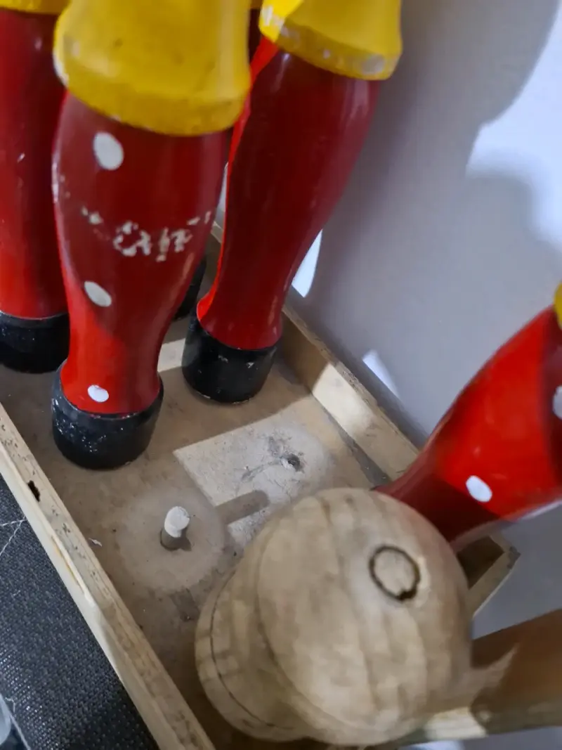 Juego de bolos de madera pintados a mano - 2