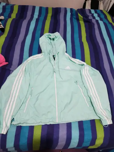 Chaqueta deportiva Adidas verde menta - miniatura 2