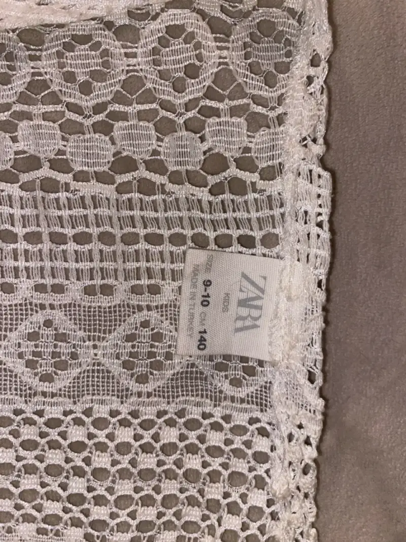 Blusa de encaje blanca Zara - 2