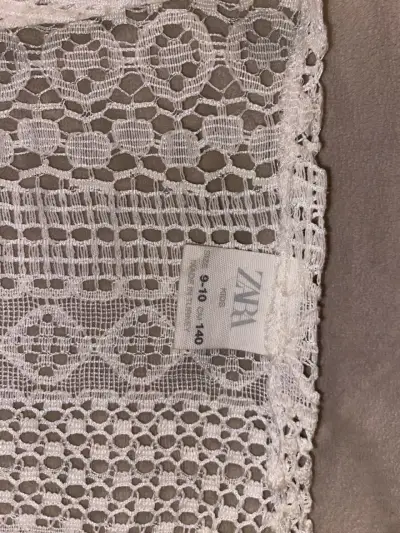 Blusa de encaje blanca Zara - miniatura 2