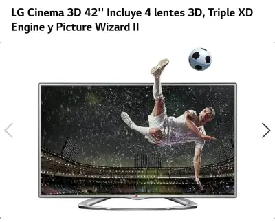 Televisor LG Cinema 3D 42 pulgadas con lentes 3D - miniatura 2
