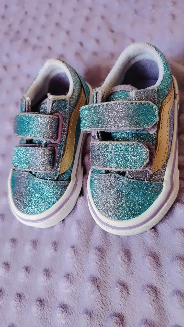 Zapatillas Vans brillantes para niñas - 1