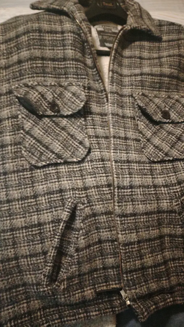Chaqueta de lana a cuadros para hombre - 4