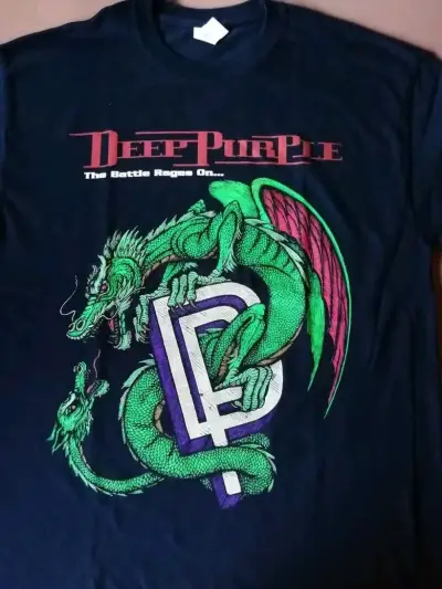 Polera Deep Purple con diseño de dragón - miniatura 1