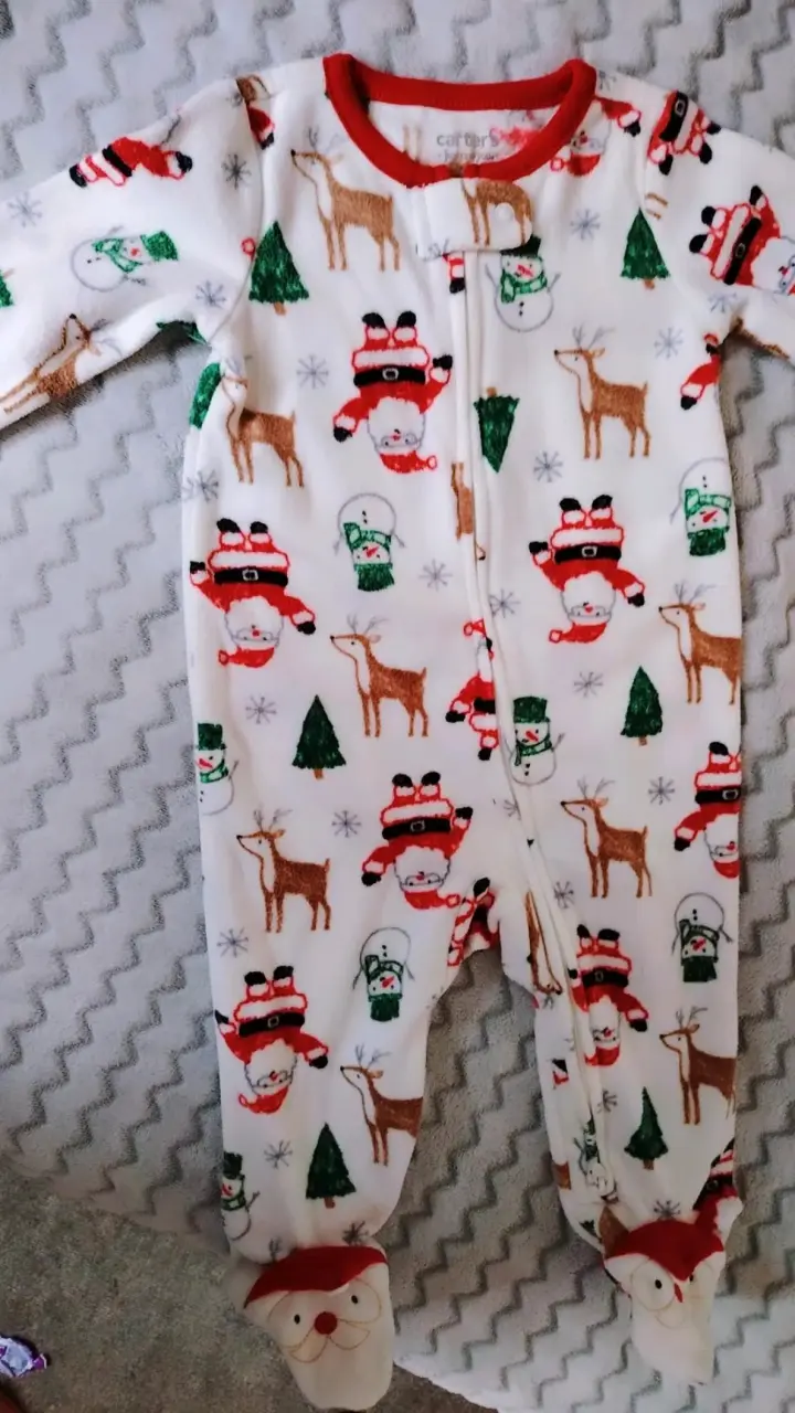 Pijama navideño para bebé Carter's 6M - 1