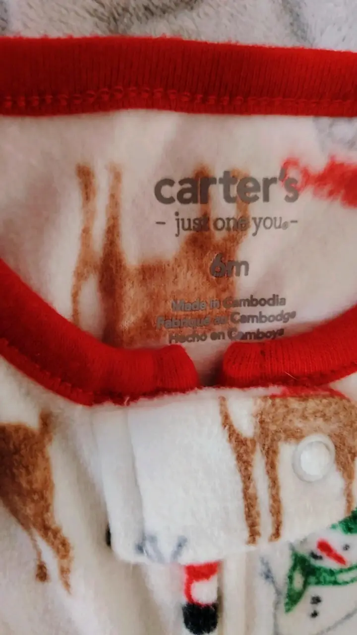 Pijama navideño para bebé Carter's 6M - 2