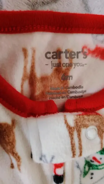 Pijama navideño para bebé Carter's 6M - miniatura 2